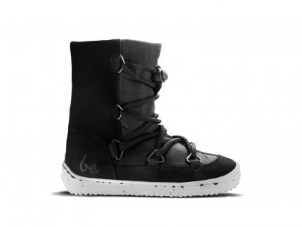 Dziecięce buty zimowe barefoot Be Lenka Snowfox Kids 2.0 - Black