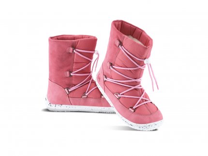 Detské zimné barefoot topánky Be Lenka Snowfox Kids 2.0 - Rose Pink
