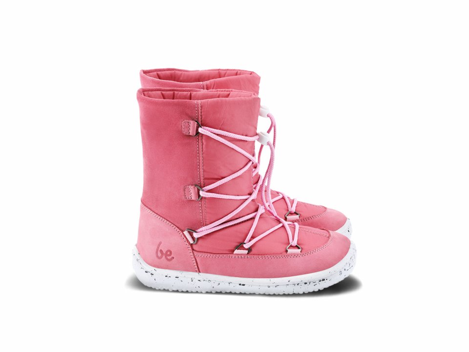 Chaussures l'hiver enfants barefoot Be Lenka Snowfox Kids 2.0 - Rose Pink