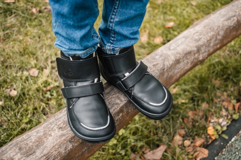 Chaussures l'hiver enfants barefoot Be Lenka Panda 2.0 - All Black
