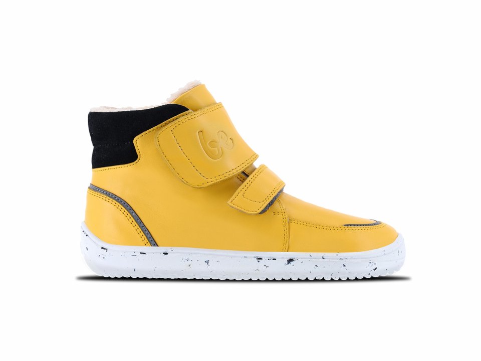 Zapatos de invierno para niño barefoot  Be Lenka Panda 2.0 - Cheese Yellow