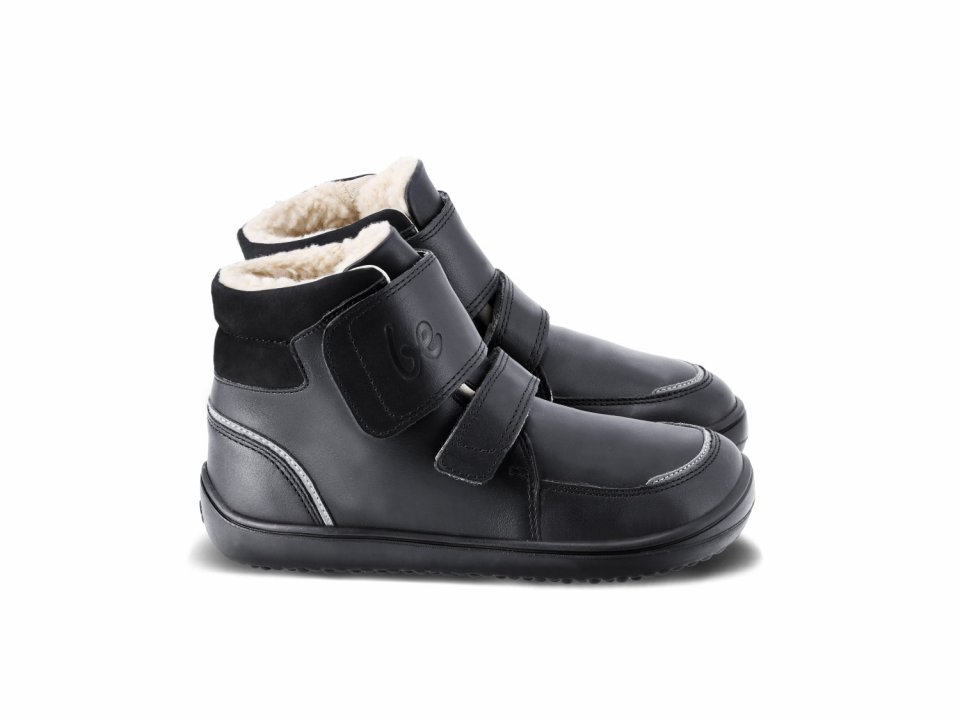 Chaussures l'hiver enfants barefoot Be Lenka Panda 2.0 - All Black