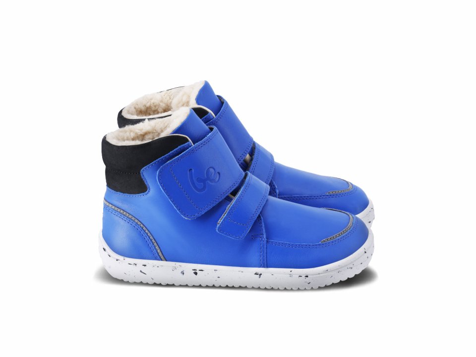 Dětské zimní barefoot boty Be Lenka Panda 2.0 - Blue & White