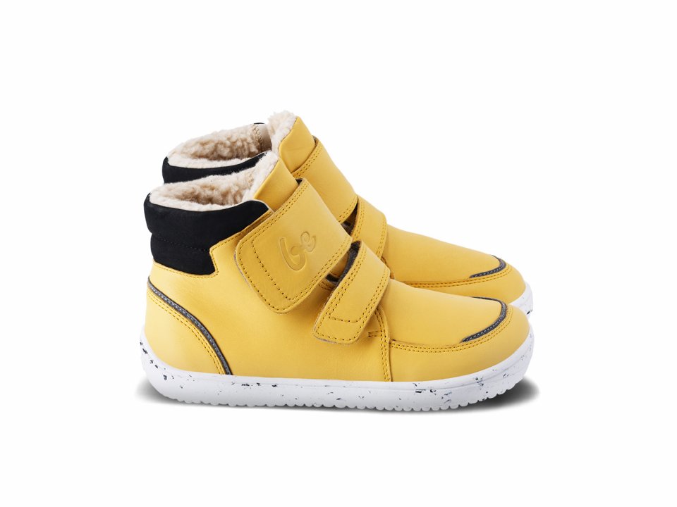 Chaussures l'hiver enfants barefoot Be Lenka Panda 2.0 - Cheese Yellow