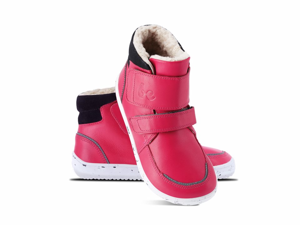 Chaussures l'hiver enfants barefoot Be Lenka Panda 2.0 - Raspberry Pink