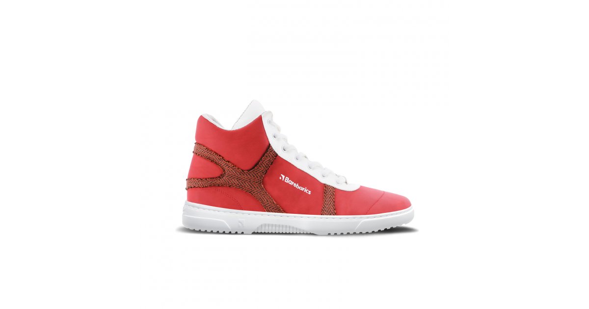 Sneakers Barebarics - Hifly - Red & White | Be Lenka