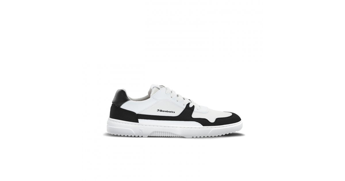 Barefoot Sneakers Barebarics - Zing - White & Black | Barebarics
