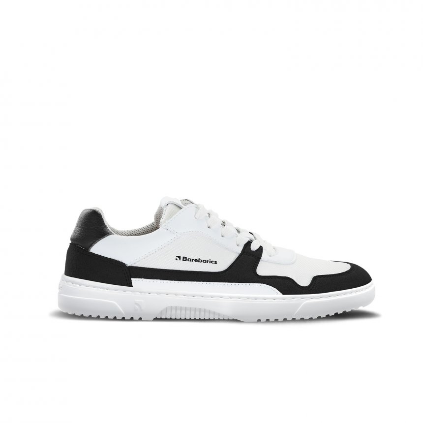 Barefoot Sneakers Barebarics - Zing - White & Black | Be Lenka