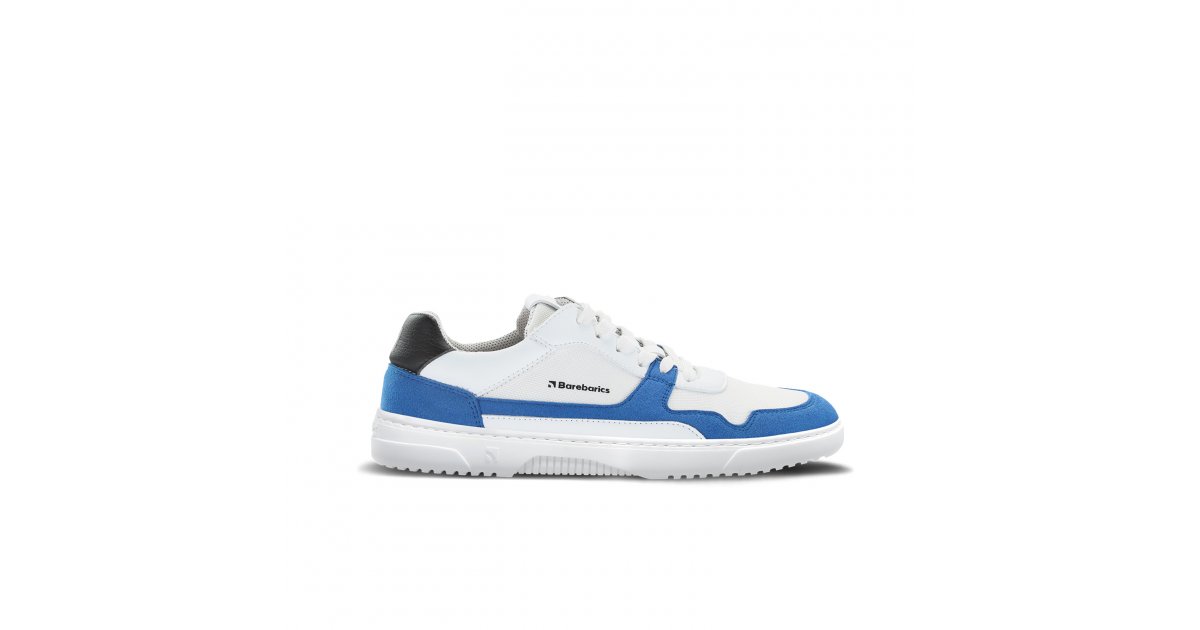 Barefoot Sneakers Barebarics - Zing - White & Blue | Barebarics