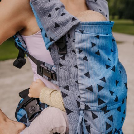 Baby carrier - Be Lenka Mini - Triangle - Sapphire