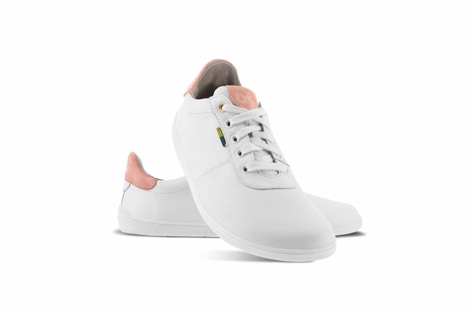 Barefoot Shoes - Be Lenka - Royale - White & Dark Peach