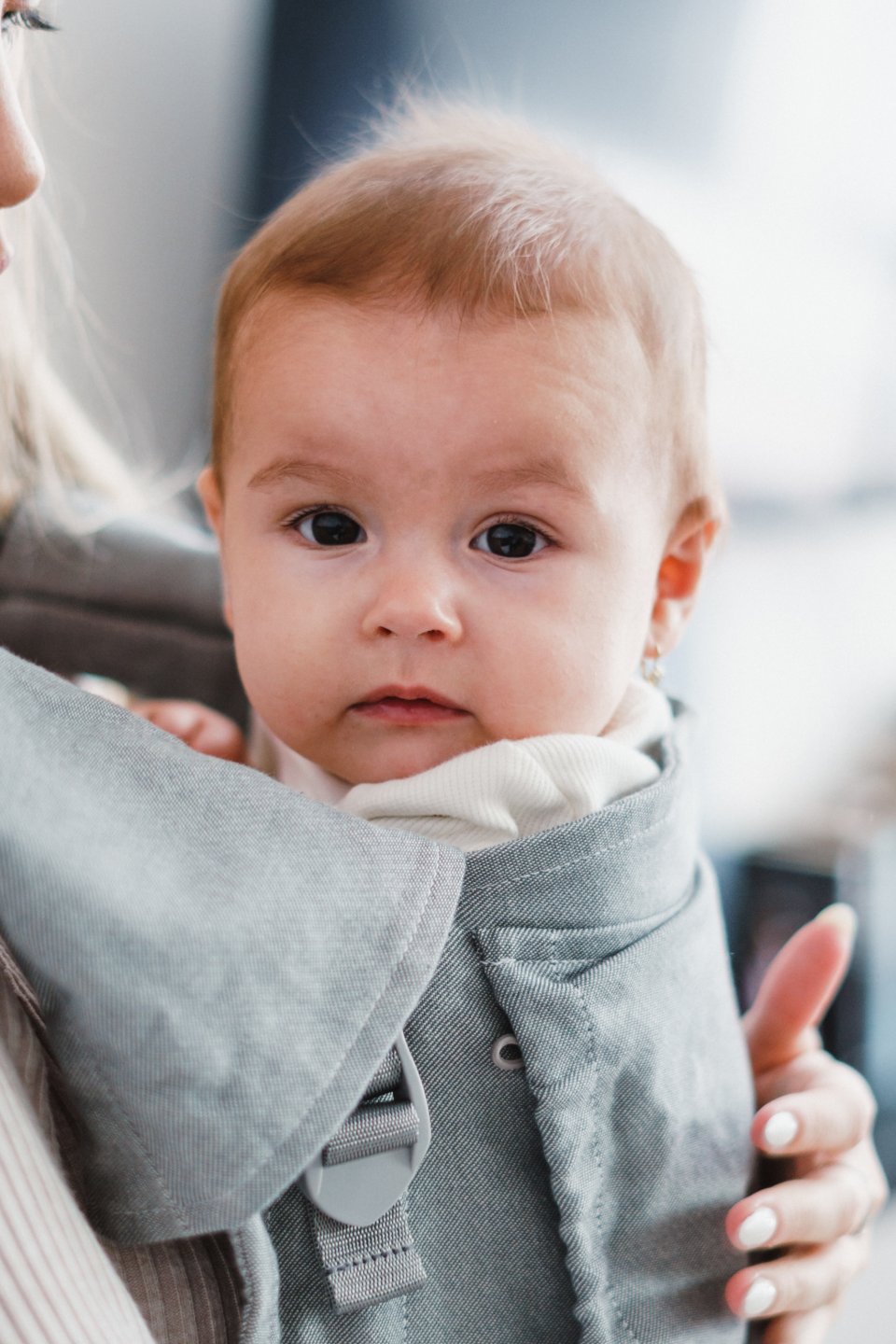 Baby carrier - Be Lenka Mini - Unicolor - Grey