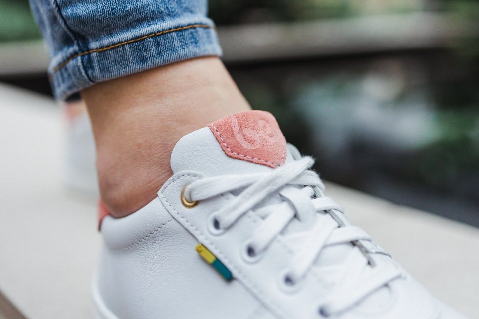 Barefoot topánky Be Lenka Royale - White & Dark Peach