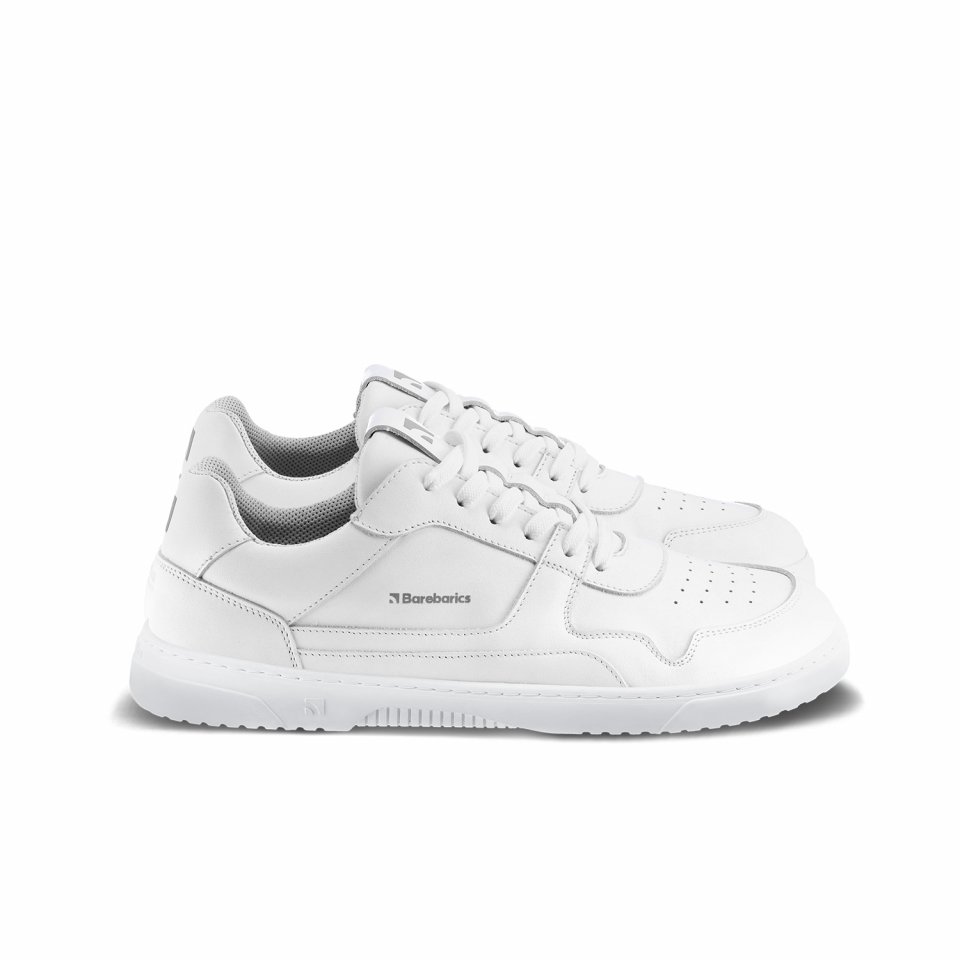 Barefoot Sneakers Barebarics Zing - All White - Leather