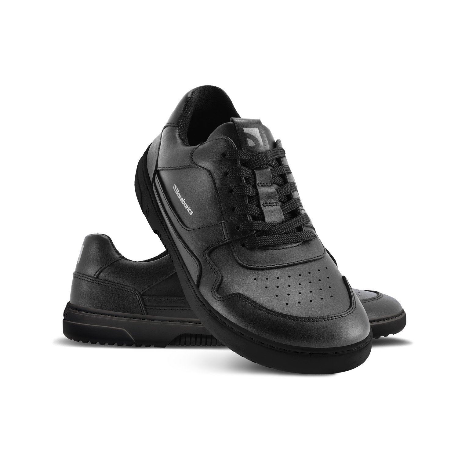 liefde vrachtauto Ontvanger Barefoot Sneakers Barebarics Zing - Black - Leather | Barebarics
