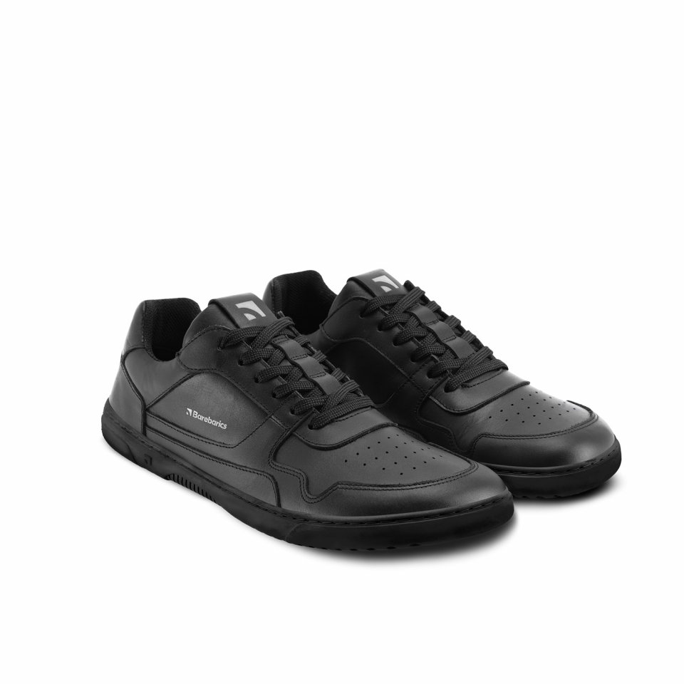 Barefoot tenisky Barebarics Zing - Black - Leather
