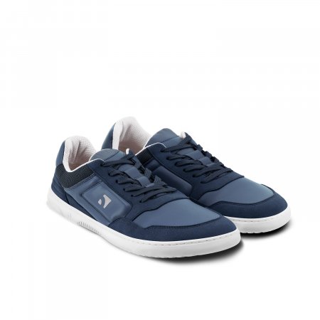 Barefoot Sneakers Barebarics - Axiom - Dark Blue & White | Be Lenka