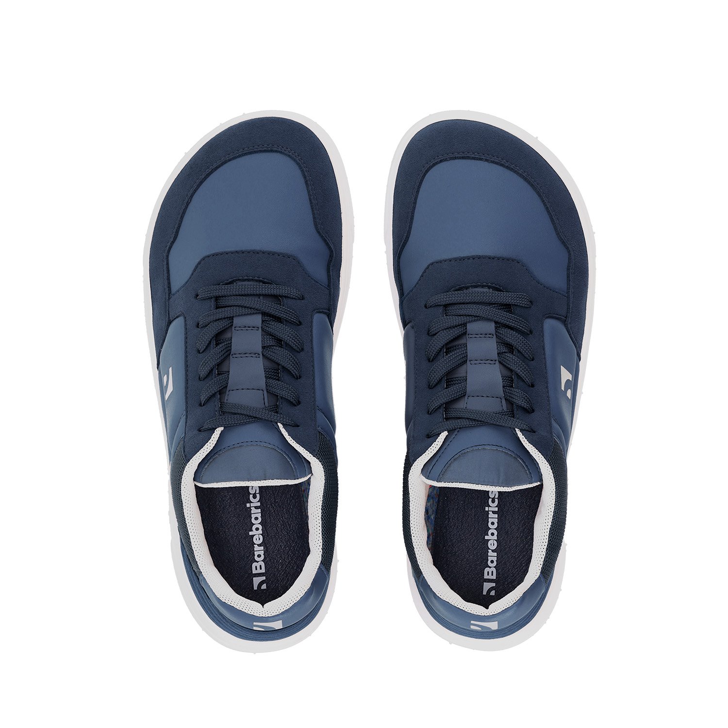 Barefoot Sneakers Barebarics - Axiom - Dark Blue & White | Barebarics