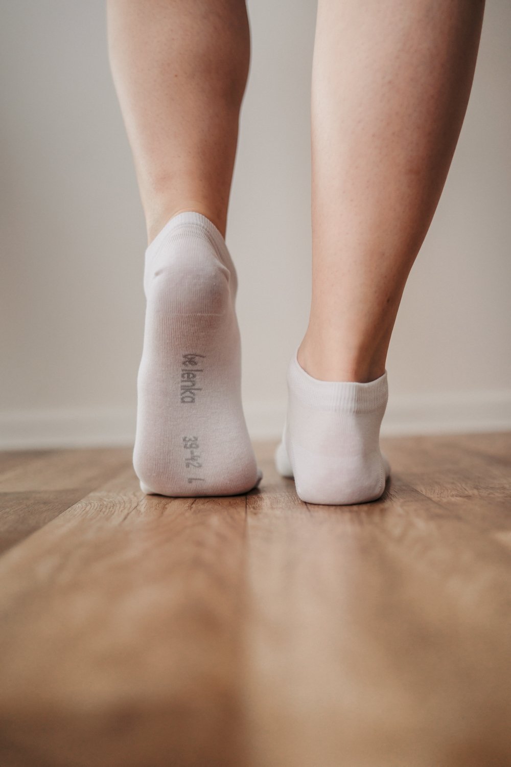 Be Lenka Barefoot socks short, White - Calcetines
