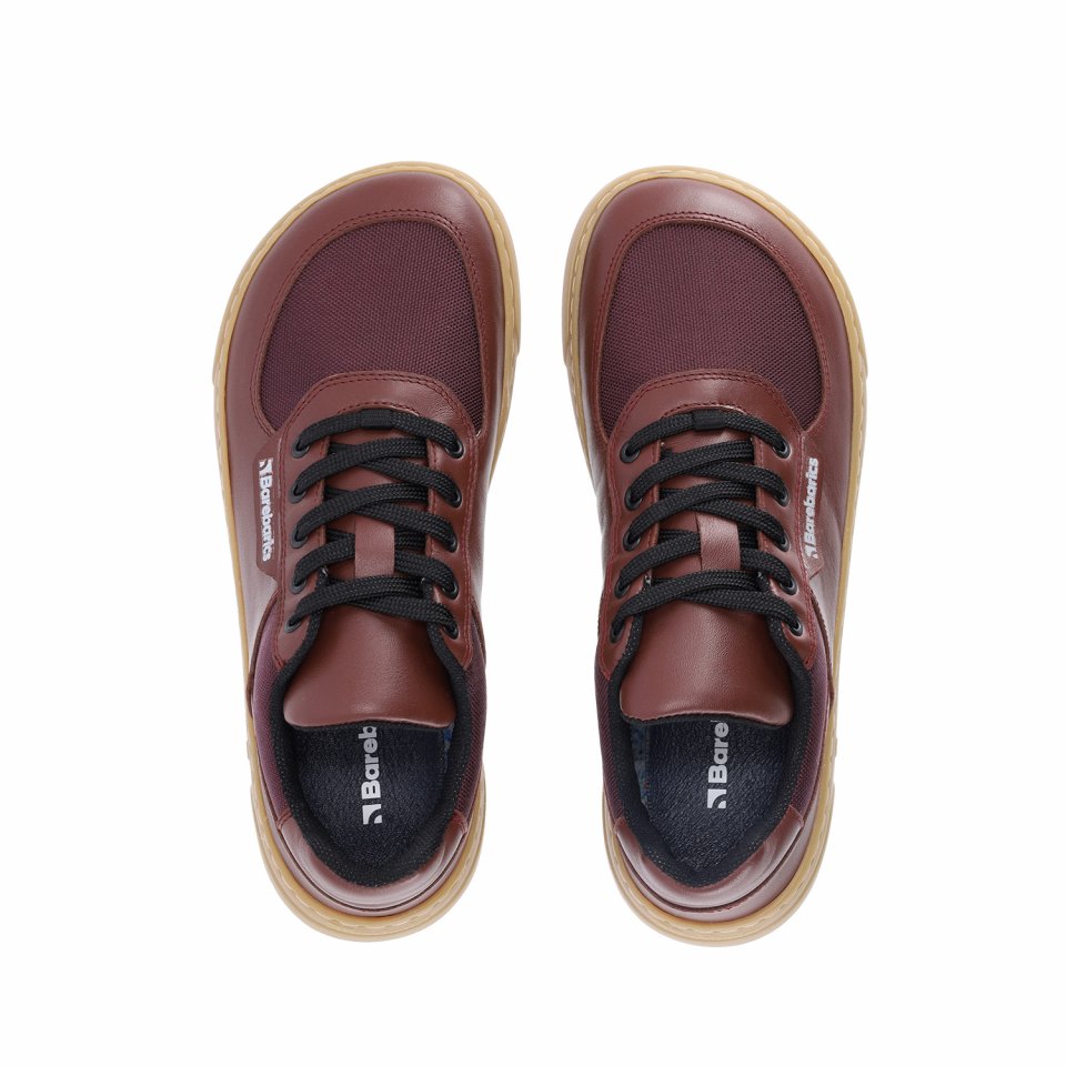 Barefoot Sneakers Barebarics Bravo - Maroon Brown