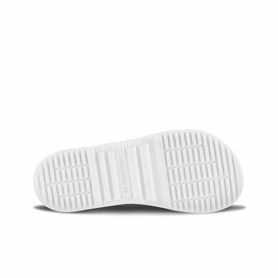 Barefoot tenisky Barebarics Zing Velcro - All White - Leather