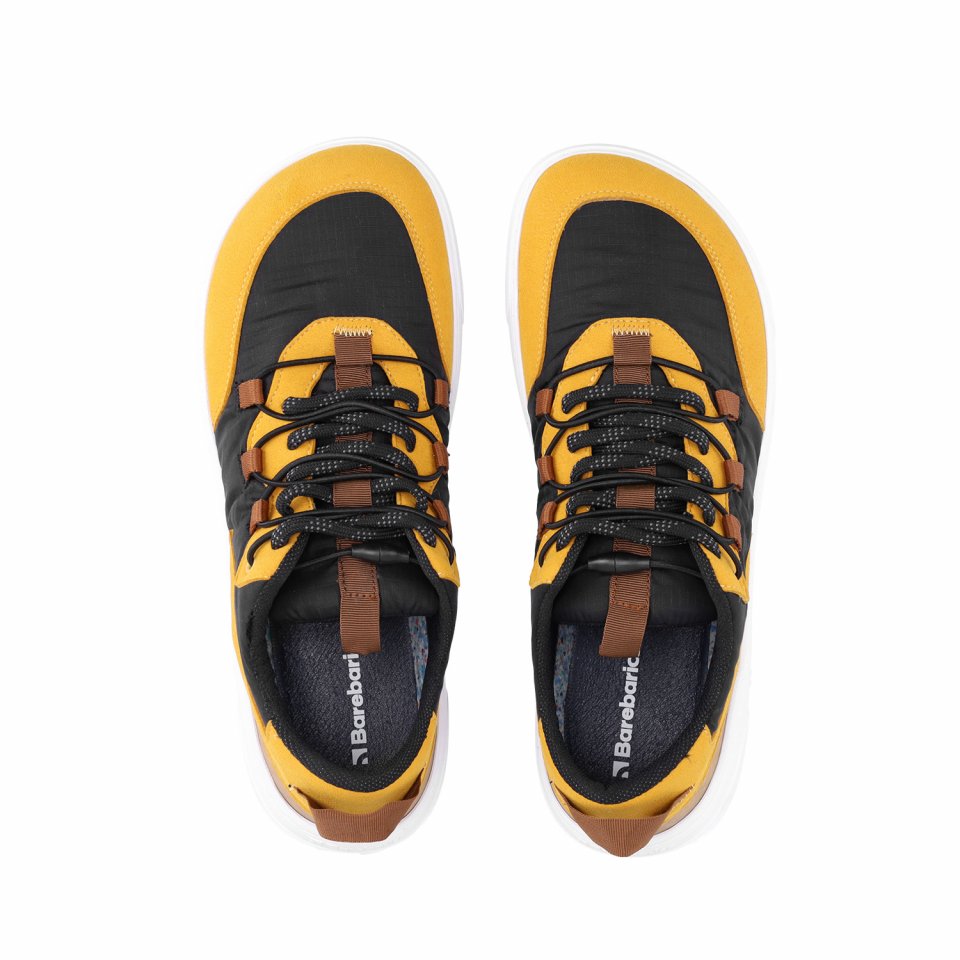 Barefoot Sneakers Barebarics - Revive - Golden Yellow & Black