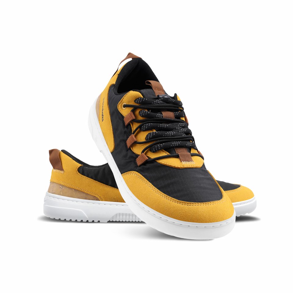 Sneakers Barefoot Barebarics - Revive - Golden Yellow & Black