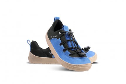 Be Lenka Kids barefoot sneakers - Xplorer - Blue & Olive Black