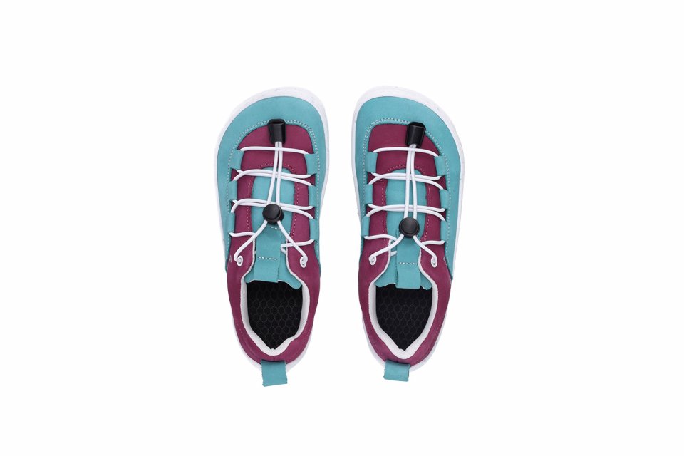 Barefoot zapatillas de niños Be Lenka Xplorer - Light Teal & Plum