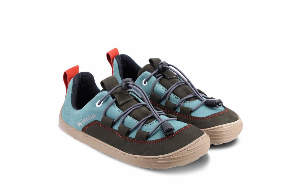 Be Lenka Kids barefoot sneakers - Xplorer - Olive Black & Sage Green