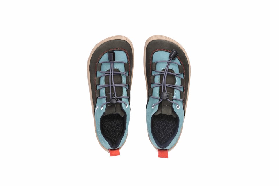 Barefoot zapatillas de niños Be Lenka Xplorer - Olive Black & Sage Green