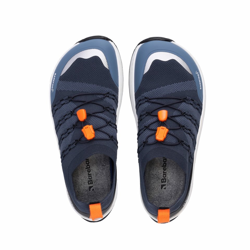 Barefoot Sneakers Barebarics Voyager - Dark Blue & White