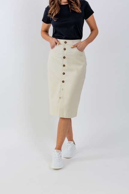 Women's Midi Skirt Be Lenka Essentials - Beige
