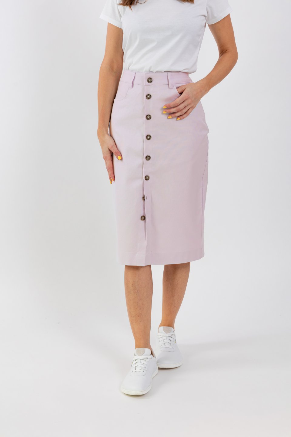 Women's Midi Skirt Be Lenka Essentials - Light Lilac