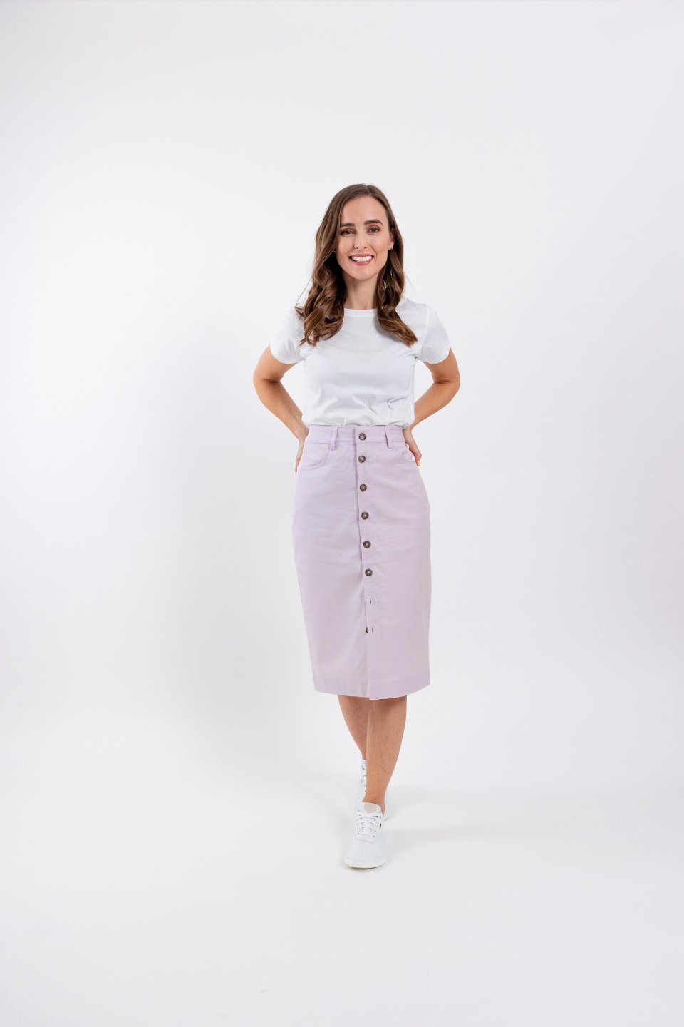 Women's Midi Skirt Be Lenka Essentials - Light Lilac
