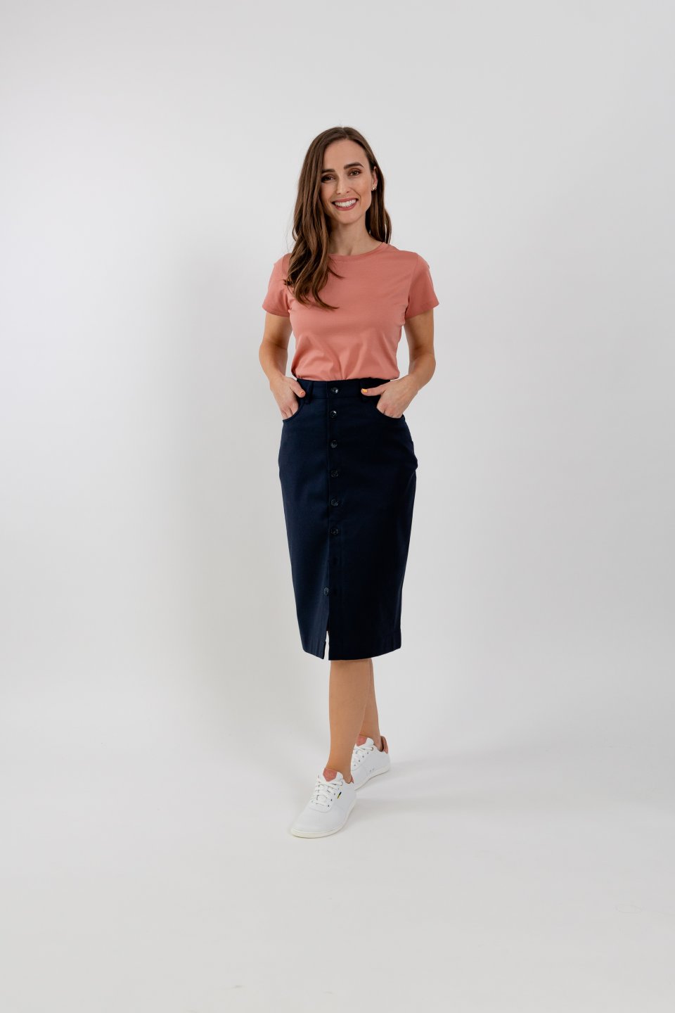 Women's Midi Skirt Be Lenka Essentials - Navy