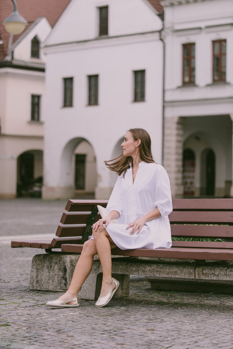 Damen Hemdblusenkleid Be Lenka Essentials - White