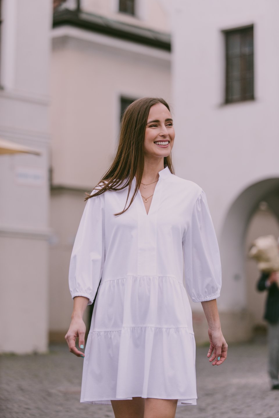 Damska sukienka koszulowa Be Lenka Essentials - White