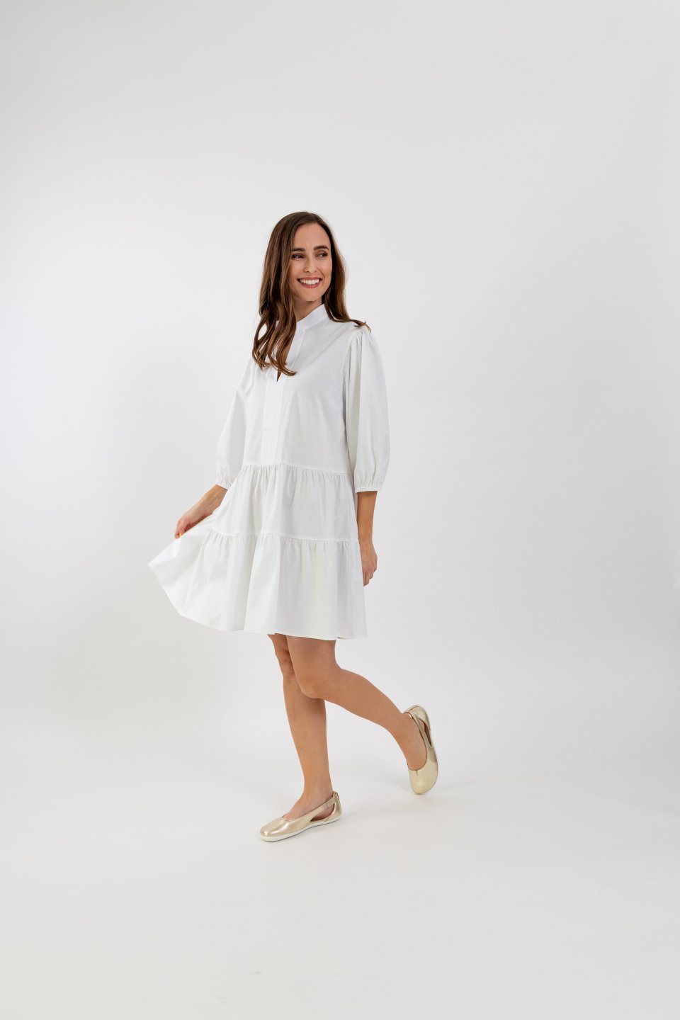 Damska sukienka koszulowa Be Lenka Essentials - White