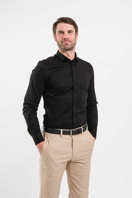 Men’s Shirt Slim Be Lenka Essentials - Jet Black