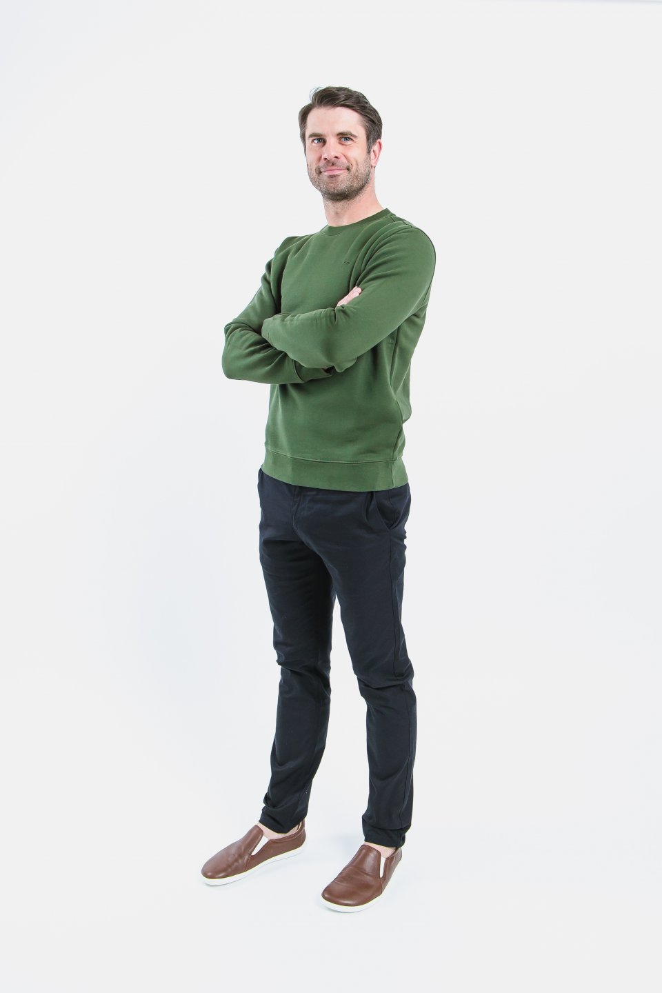 Herren Sweatshirt Be Lenka Essentials - Dark Green