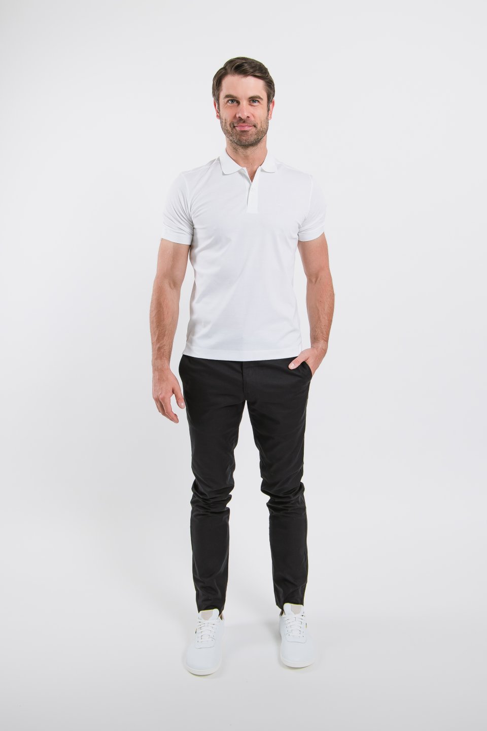 Herren-Poloshirt Be Lenka Essentials - White