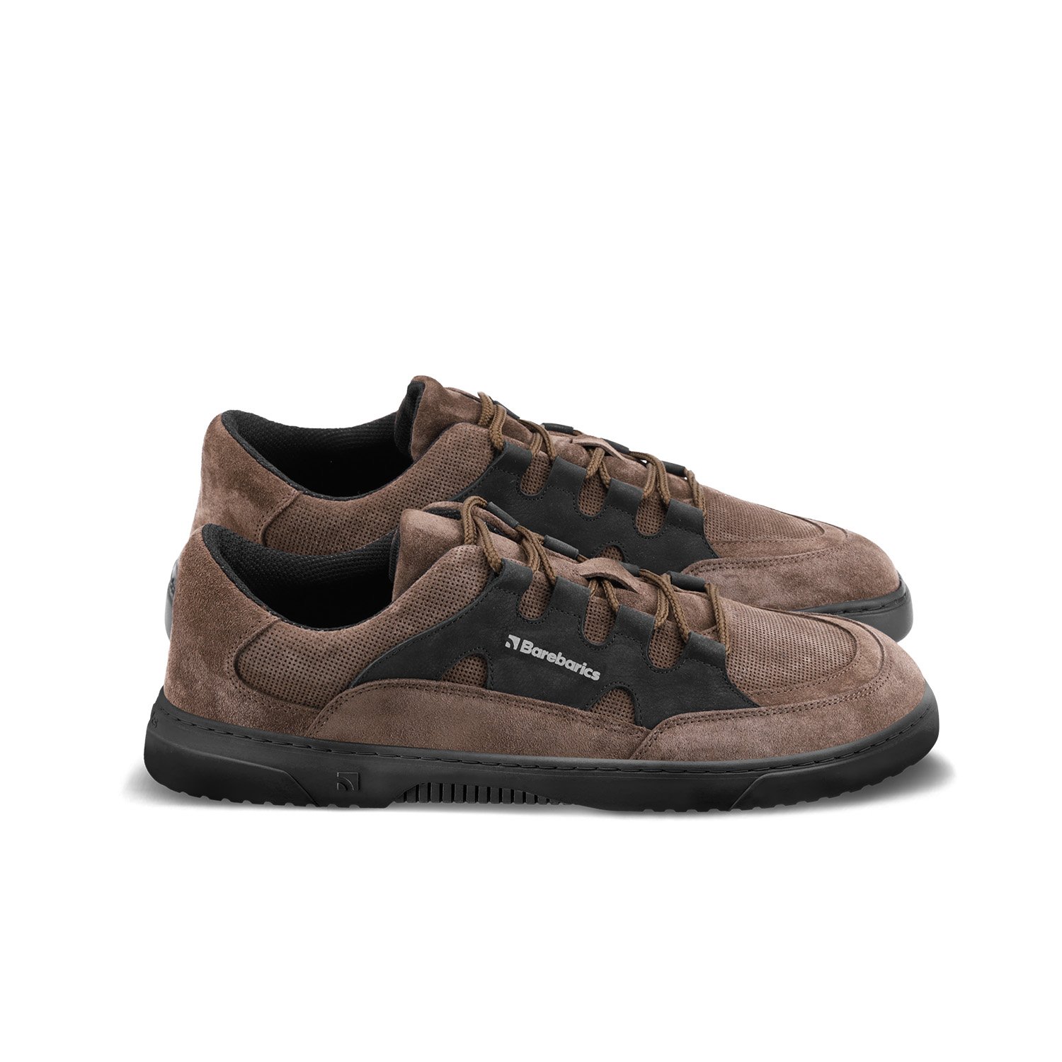 Dark Brown Lace Up Sneakers