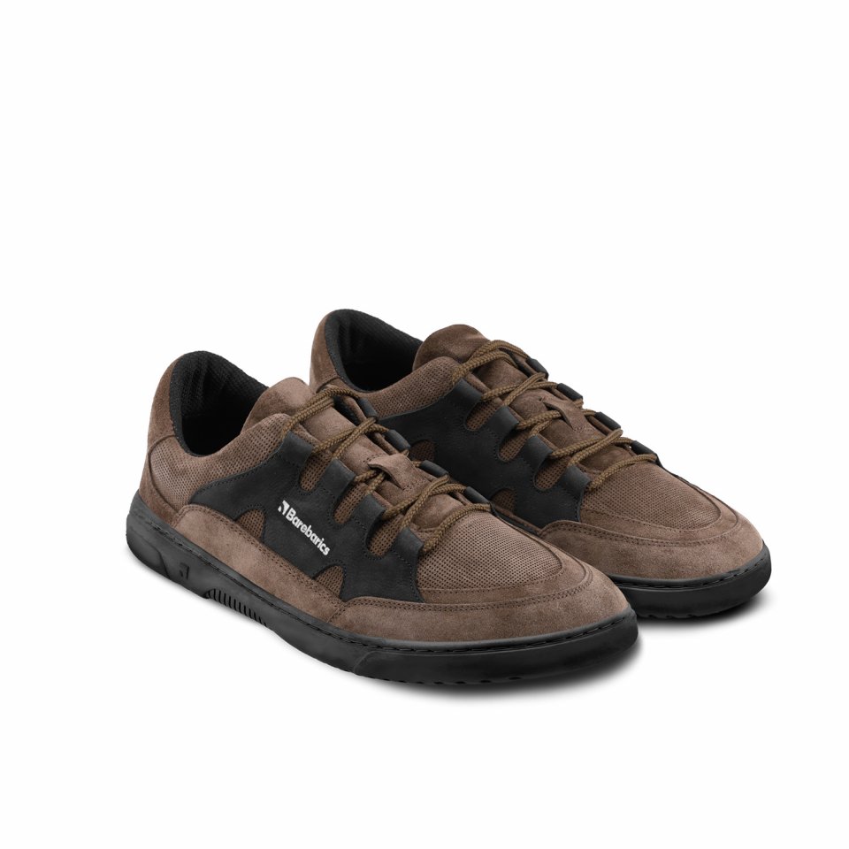 Barefoot Sneakers Barebarics Evo - Dark Brown & Black