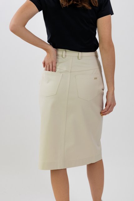 Women's Midi Skirt Be Lenka Essentials - Beige