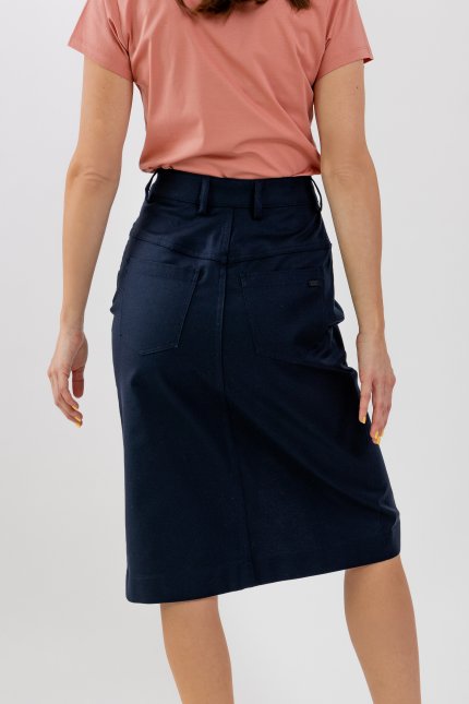 Women's Midi Skirt Be Lenka Essentials - Navy