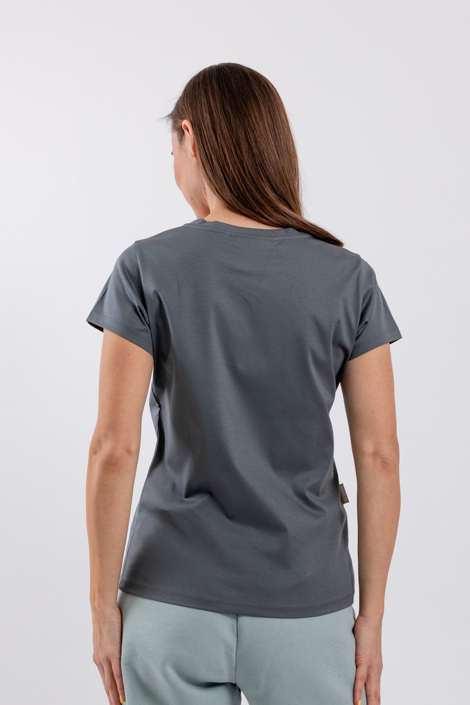Camiseta de mujer con cuello redondo Be Lenka Essentials - Grey
