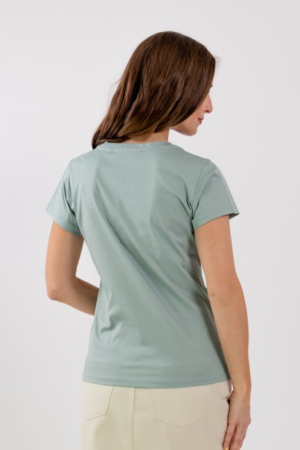 T-shirt femme à décollté ronde Be Lenka Essentials - Pistachio Green