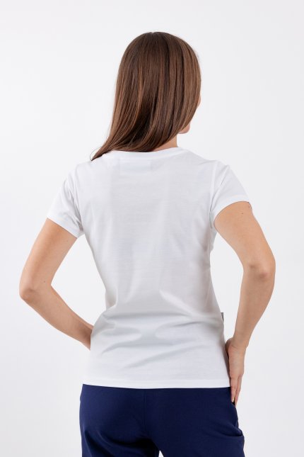 Maglietta da donna con girocollo Be Lenka Essentials - White