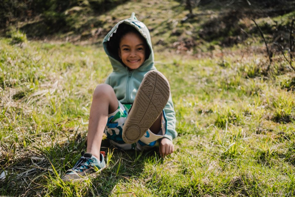 Barefoot scarpe sportive bambini Be Lenka Xplorer - Olive Black & Sage Green